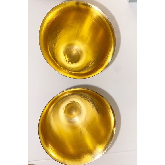 William Adams W.A. Gold Wine Cups Goblets Made In Italy Set Of 2 - Picture 3 of 12